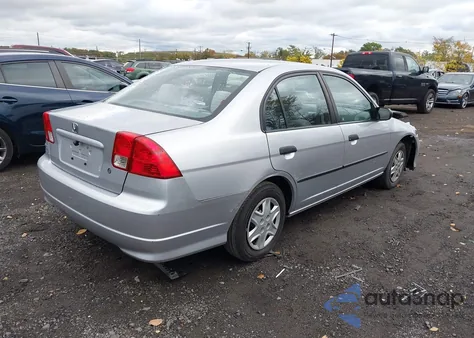 2005 Honda Civic Vp из США, поврежденный, VIN 2HGES16325H531969